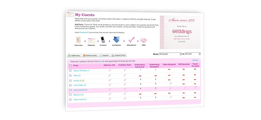 My Guests Example Image