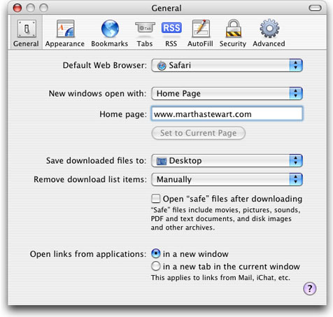 safari instructions