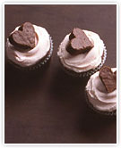 Brownie Heart Cupcakes