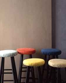 Suede Stool Cover