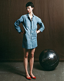 Denim Coverall Dress 