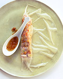 Crisp Orange-Chicken Spring Rolls
