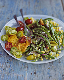 Green Bean, Corn, and Tomato Salad