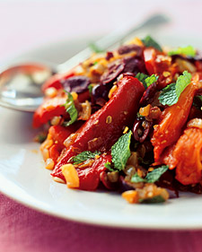 Roasted Red Saffron Peppers