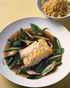 Pacific Halibut in Green Tea Broth