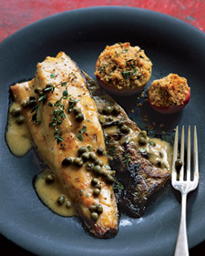 Mustard Trout and Lady Apples