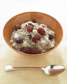 Warm Barley Cereal with Dried Cherries