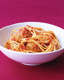 Spaghetti with Turkey Meatballs