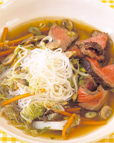 Image of Seared Beef And Noodle Soup, Martha Stewart