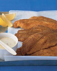 Image of Spicy Cornmeal-Crusted Catfish, Martha Stewart