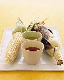 Grilled Corn with Seasoned Butter