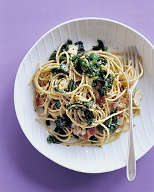 Whole-Wheat Pasta with Kale and Fontina