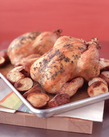Thyme-Roasted Chicken with Potatoes