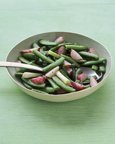 Sauteed Snap Peas with Scallions and Radishes