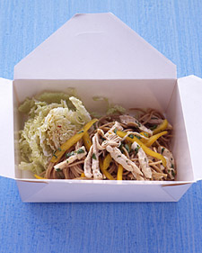 Spaghetti with Chicken and Peppers