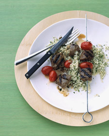 Beef and Grape-Tomato Kebabs