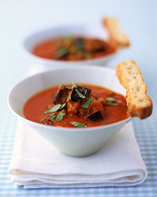 Roasted Tomato and Eggplant Soup