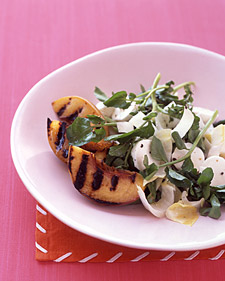 Watercress, Endive, and Grilled-Peach Salad
