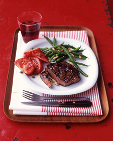Rib Eye with Garlic-Thyme Marinade