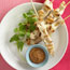 Chicken Satay with Peanut-Chutney Sauce
