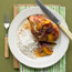 Ginger Chicken with Peaches and Onions