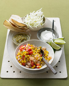 Shrimp and Corn Tacos