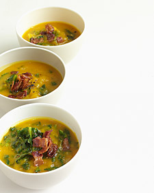 Image of Acorn Squash Soup With Kale, Martha Stewart