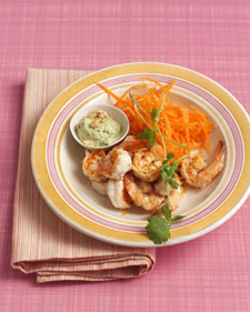 Pan-Fried Shrimp with Green Curry Sauce