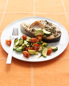 Herb-Rubbed Salmon Steak