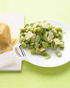 Lemony Lima Beans with Parmesan