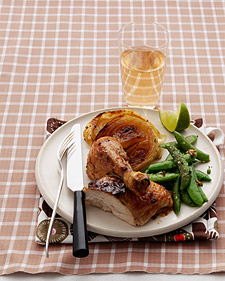 Roasted Chicken with Ginger, Chile, and Lime