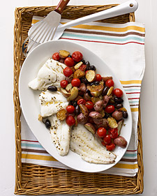 Image of Roasted Cod With Potatoes And Olives, Martha Stewart
