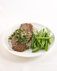 Pan-Seared Steak with Salsa Verde