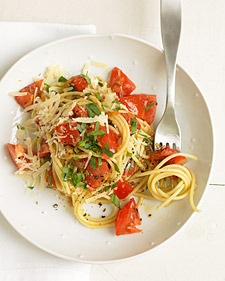 Spaghetti with Tomatoes and Tarragon