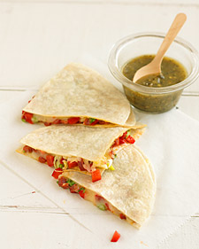 Chorizo and Red-Pepper Quesadillas