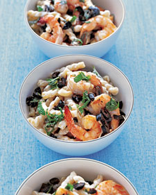 Greek-Style Pasta with Shrimp