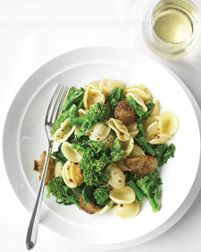 Orecchiette with Chicken Sausage and Broccoli Rabe
