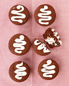 Cream-Filled Chocolate Cupcakes