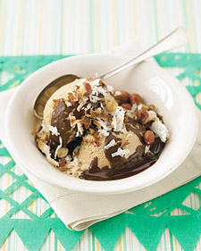 Mexican Ice Cream Sundaes with Cinnamon-Chocolate Sauce