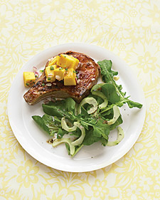 Pork Chops with Mango Salsa