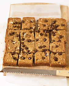 Blondies with Chocolate Chips and Walnuts