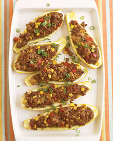 Stuffed Tex-Mex Yellow Squash