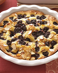 Warm Almond-Cherry Cake