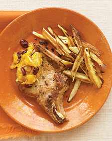 Orange Chutney over Pork Chops