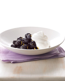 Blueberries with Maple Cream