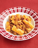 Today's Recipe: Rigatoni with Spiced Meat Sauce