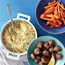 Couscous and Roasted Carrots with Spiced Meatballs