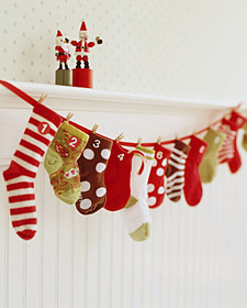 Baby Sock Advent Calendar