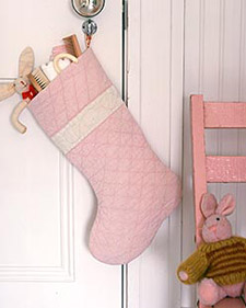 Quilt Stocking: Martha Stewart