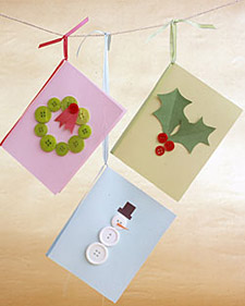 Button Cards: Martha Stewart